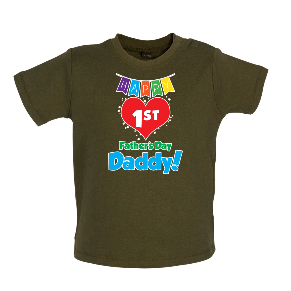 Happy First Fathers Day Baby T Shirt