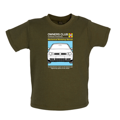 Car Owners Manual Golf MK4 Baby T Shirt