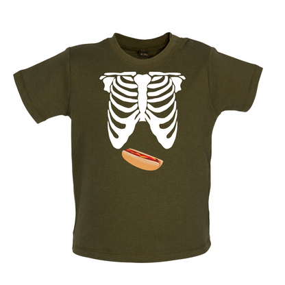 Hotdog Tummy Baby T Shirt