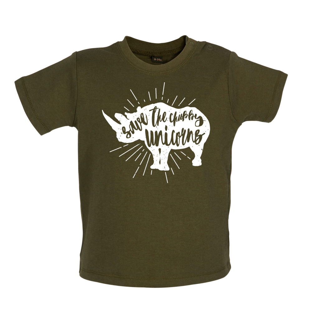 Chubby Unicorns Baby T Shirt