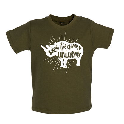 Chubby Unicorns Baby T Shirt