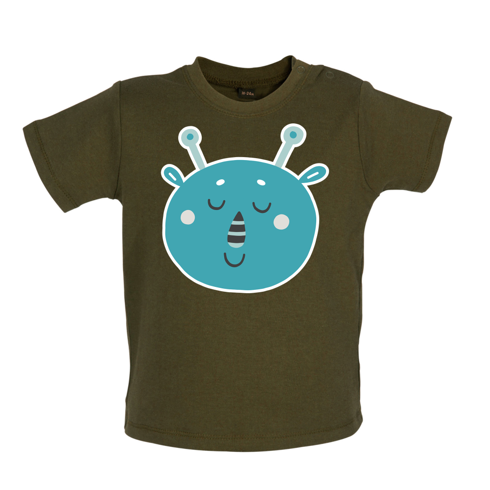 Smiley Face Martian Mrs T Shirt