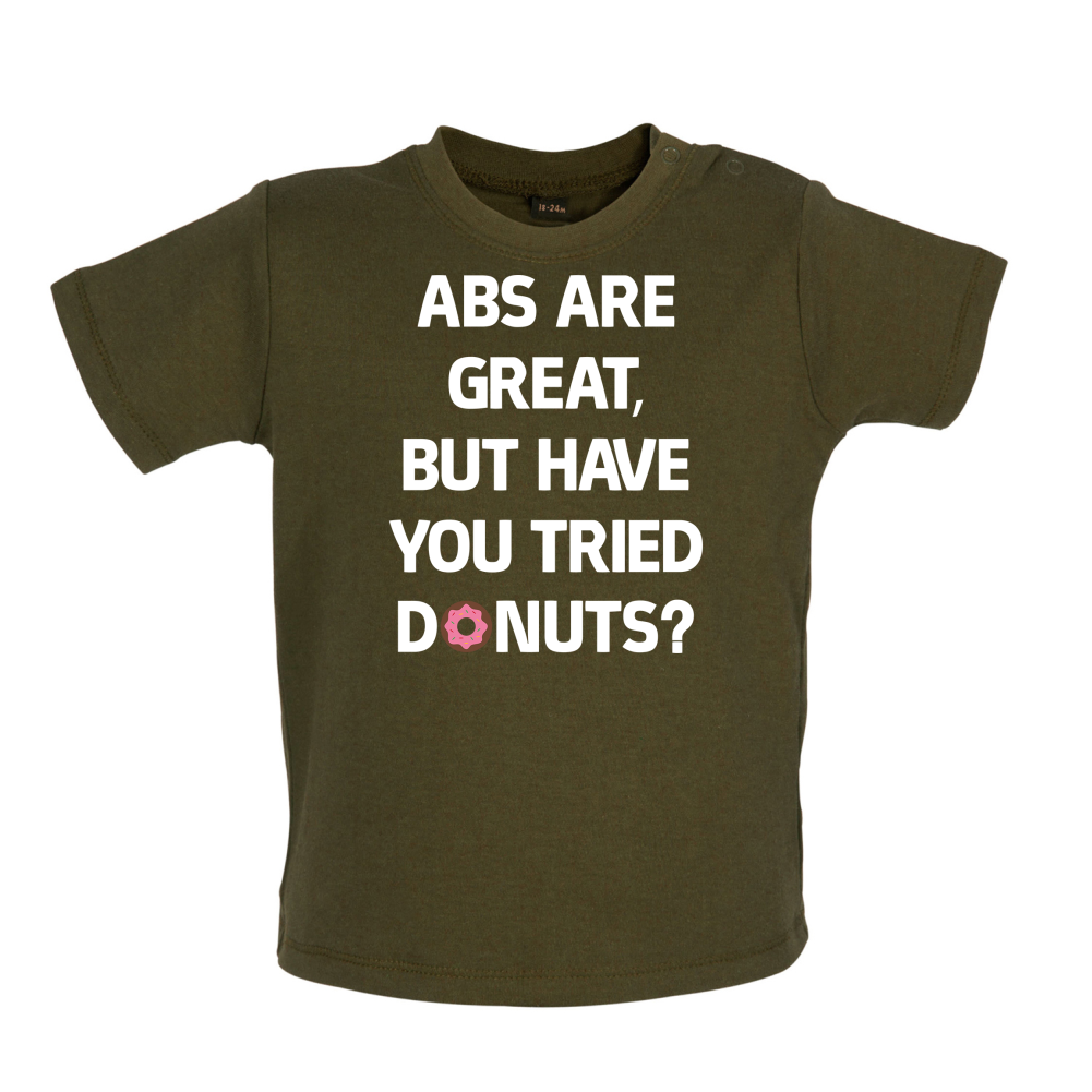 Abs Are Great, Donuts Baby T Shirt