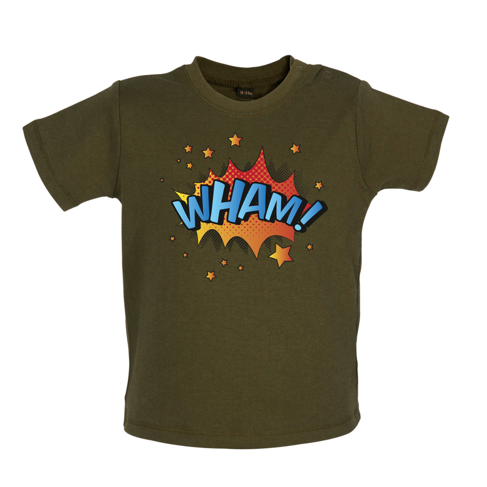 Wham! Word Art Baby T Shirt