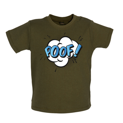Poof! Word Art Baby T Shirt
