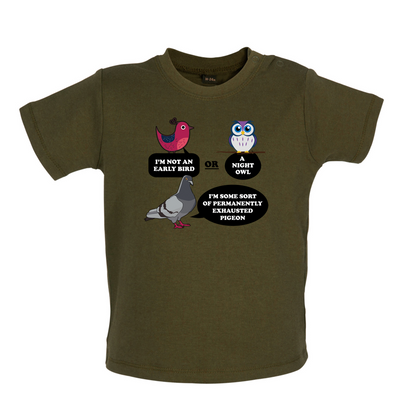 Not An Early Bird Baby T Shirt