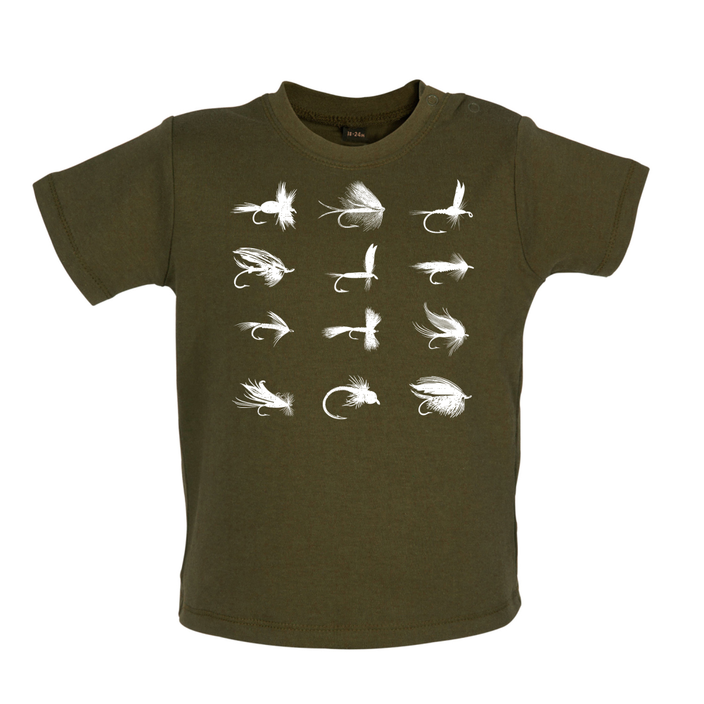 fly Fishing Flies Baby T Shirt