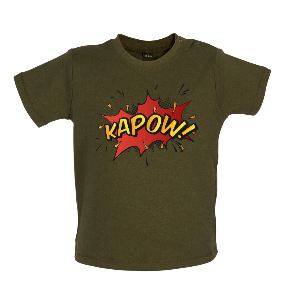 Kapow! Word Art Baby T Shirt