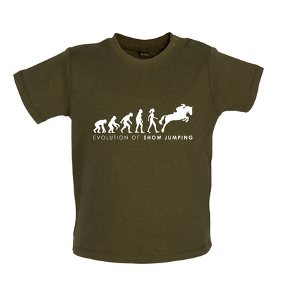 Evolution Of Woman Show Jumping Baby T Shirt