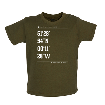 Stadium Coordinates The Blues Baby T Shirt
