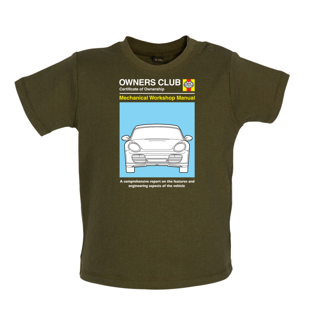 Car Owners Manual 987 Baby T Shirt