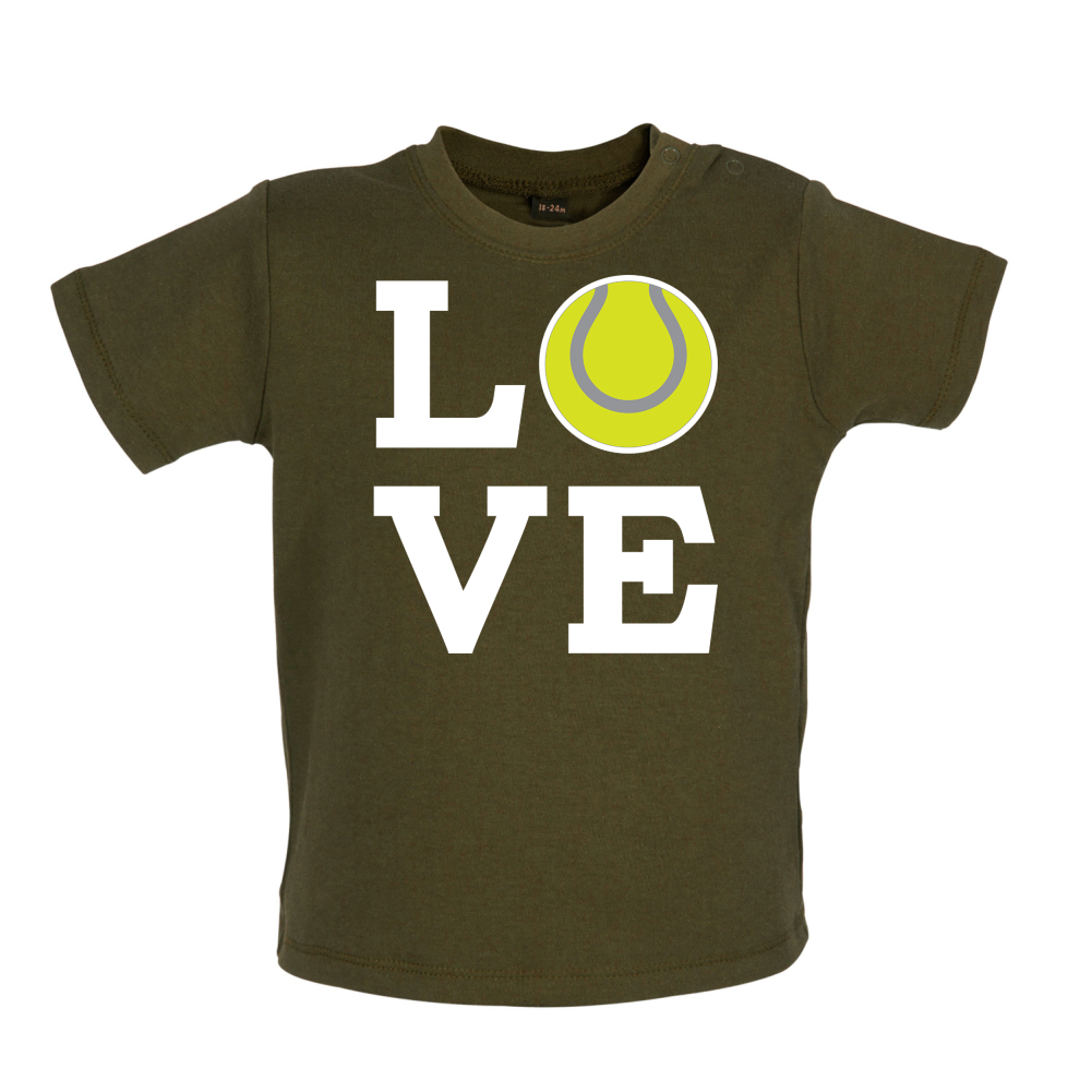Love Tennis Baby T Shirt