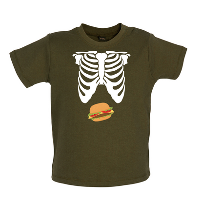 Burger Tummy Baby T Shirt