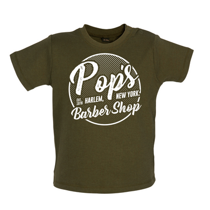 Pop's Barber Shop Baby T Shirt
