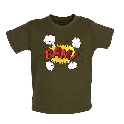 Bam! Word Art Baby T Shirt