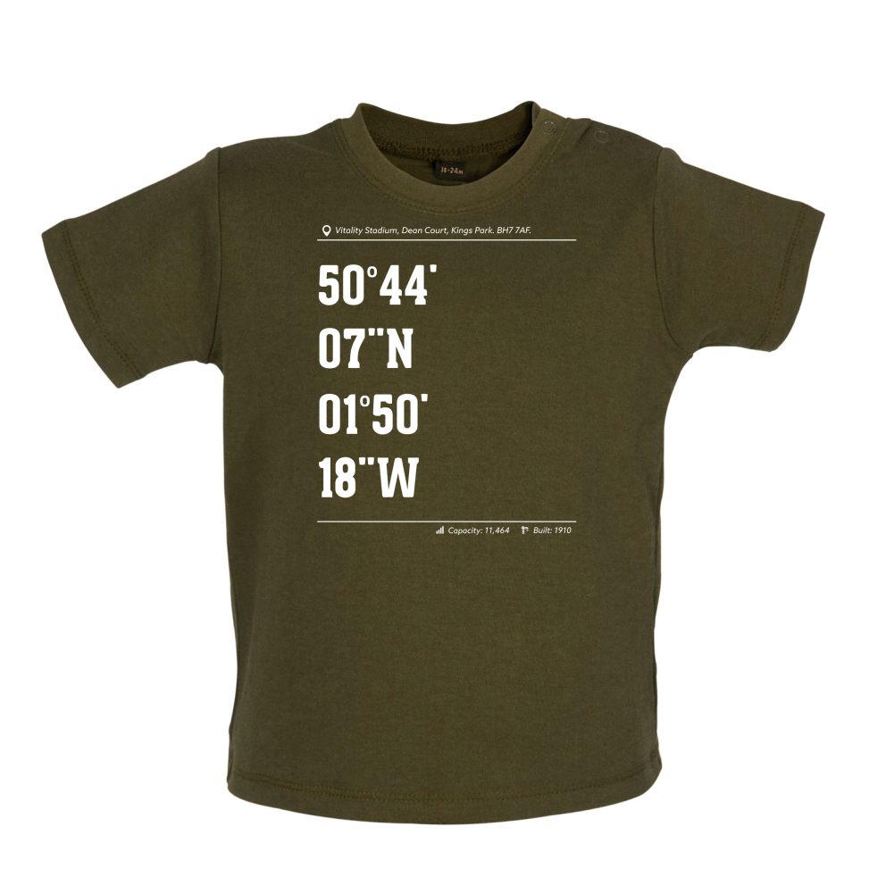 Stadium Coordinates Cherries Baby T Shirt