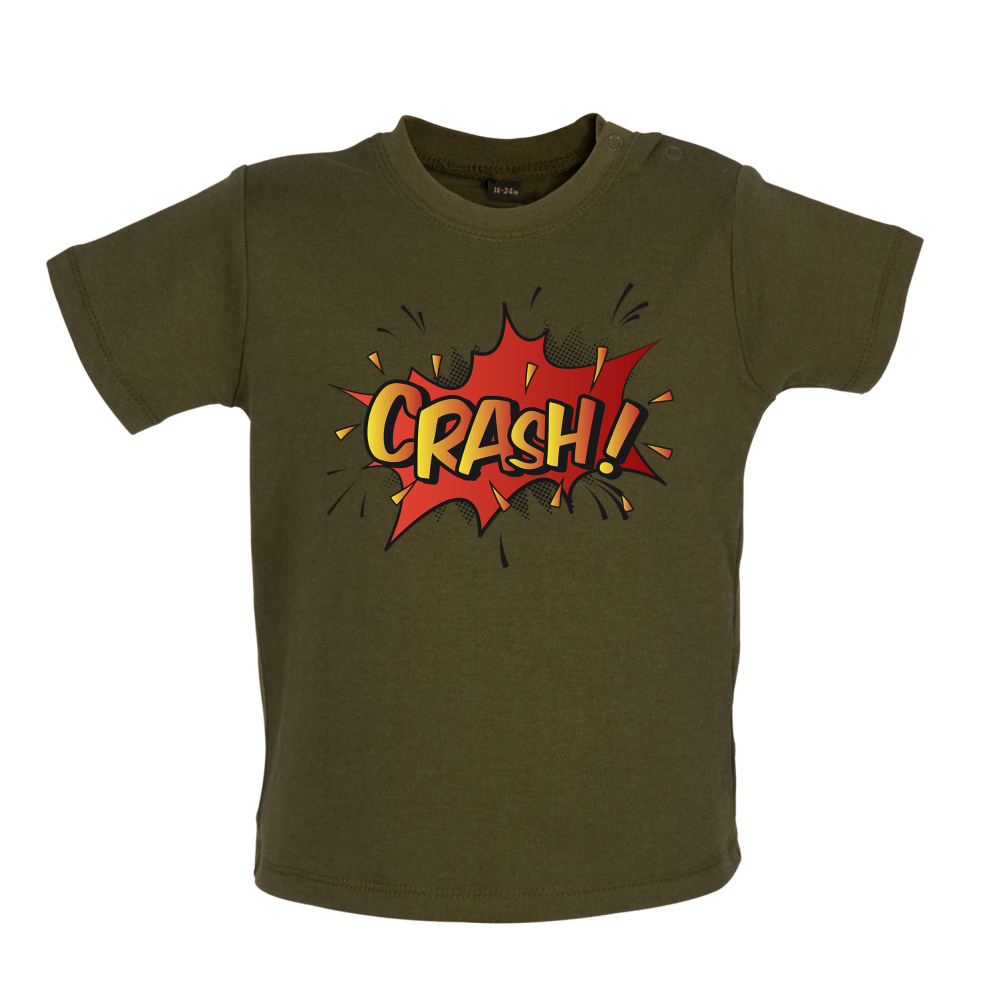CRASH! Word Art Baby T Shirt