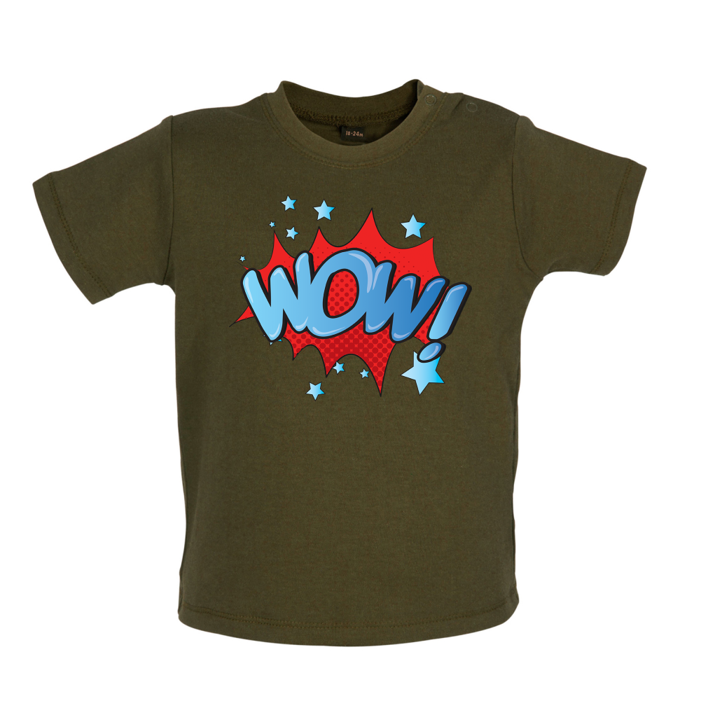 Wow! Word Art Baby T Shirt