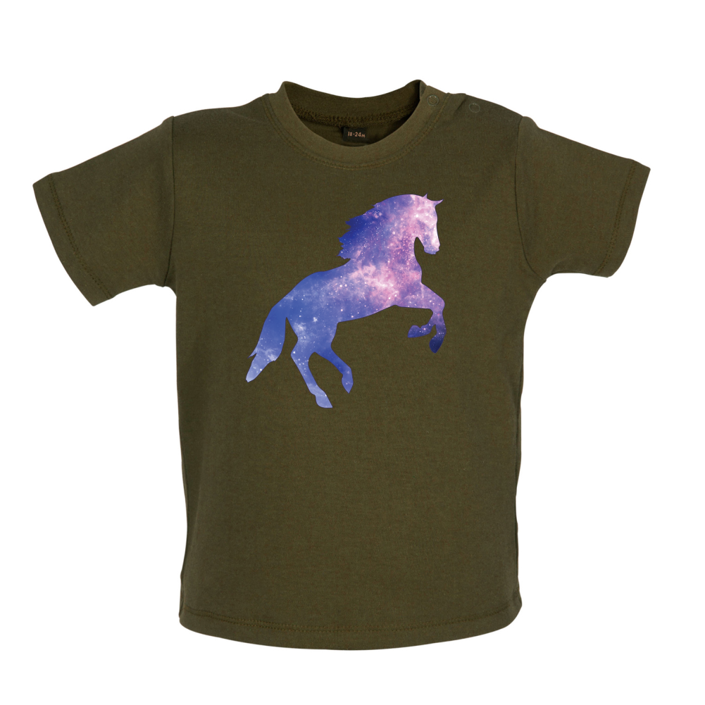 Galaxy Horse Baby T Shirt