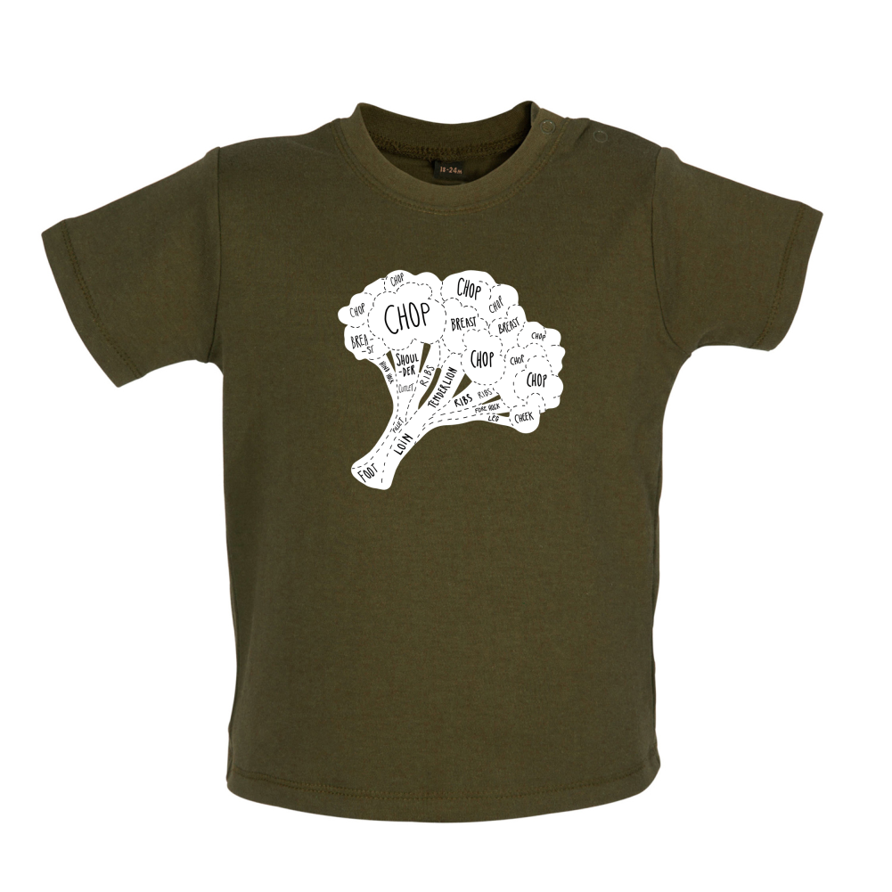Butcher Broccoli Diagram Baby T Shirt