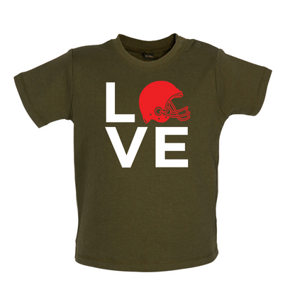 Love Helmet Baby T Shirt