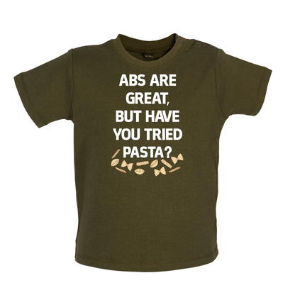 Abs Are Great, Pasta Baby T Shirt