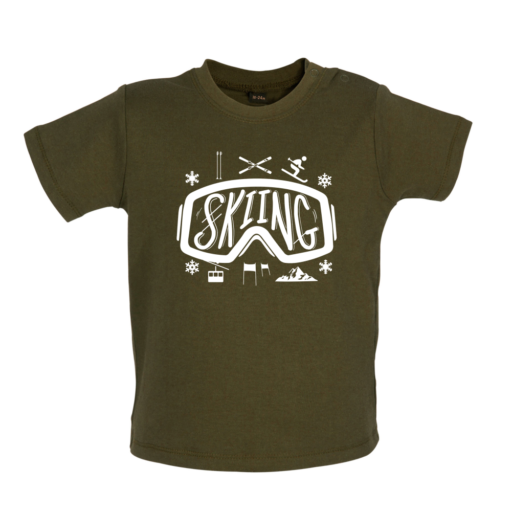 Skiing Goggles Baby T Shirt