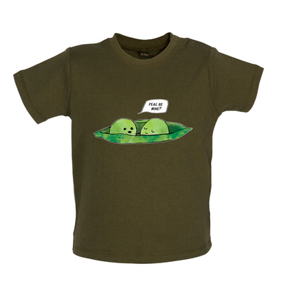 Peas Be Mine Baby T Shirt