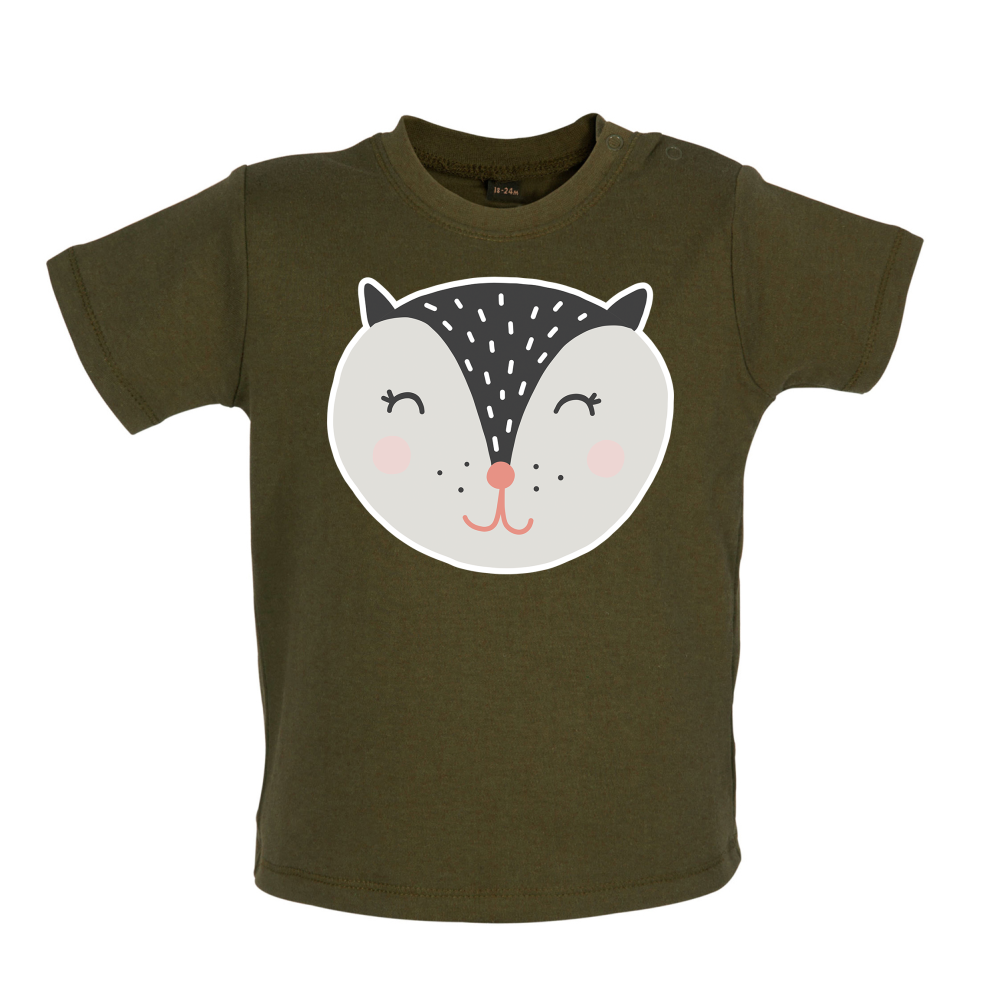 Smiley Face Badger Mrs T Shirt
