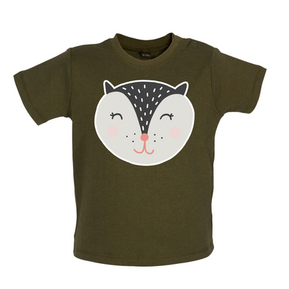 Smiley Face Badger Mrs T Shirt