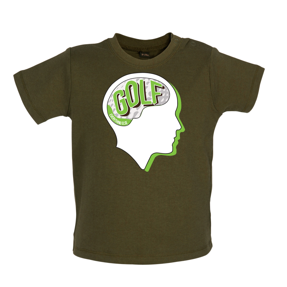 I Thiink About Golf Baby T Shirt