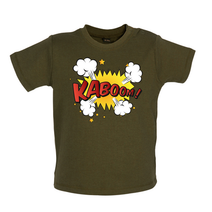 Kaboom! Word Art Baby T Shirt