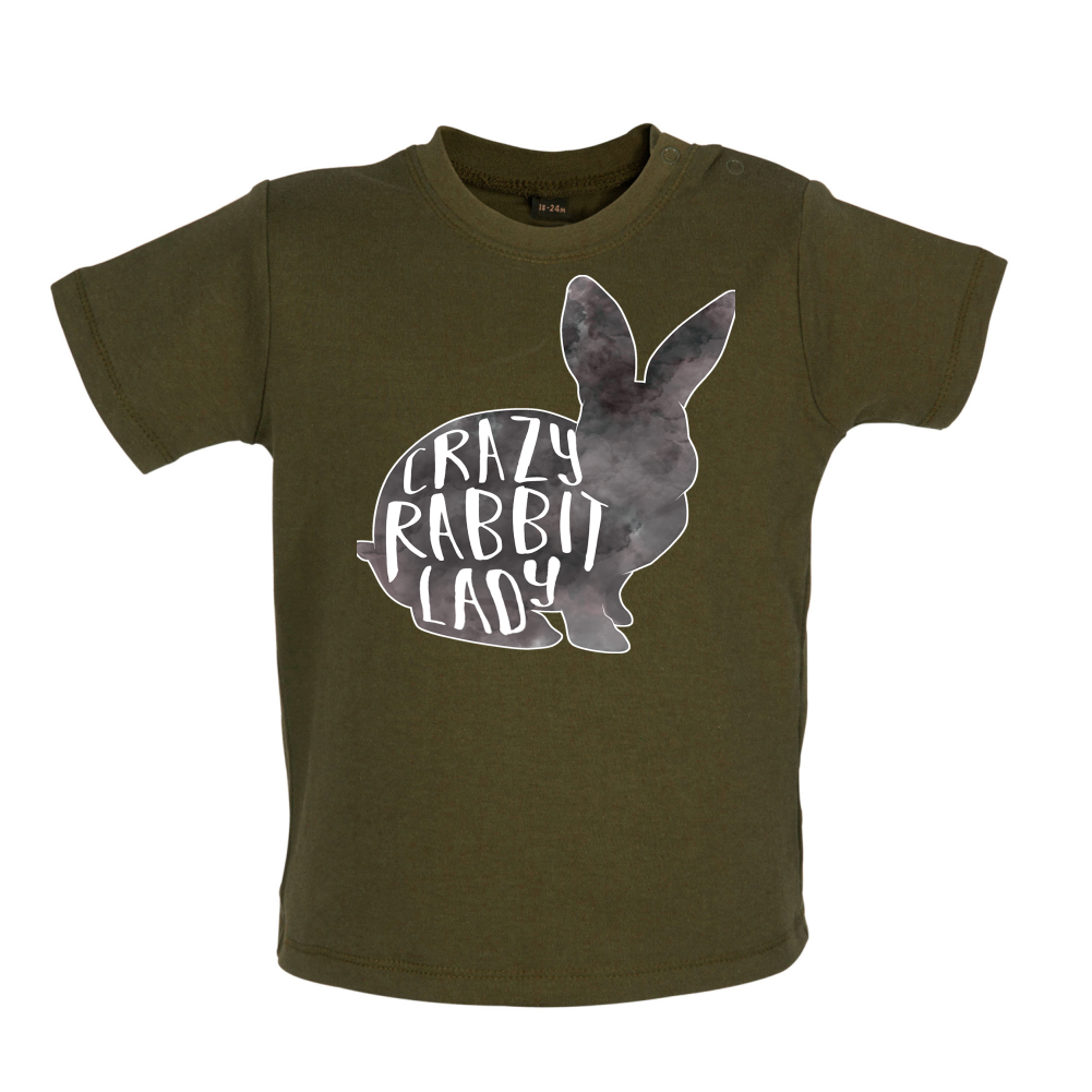 Crazy Rabbit Lady Baby T Shirt