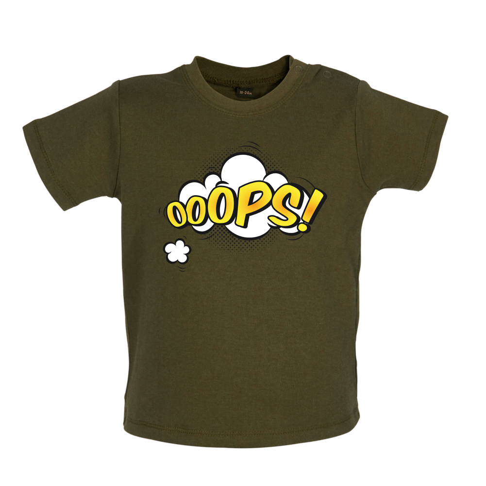 Oops! Word Art Baby T Shirt
