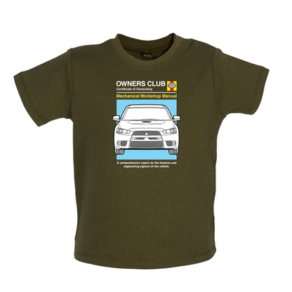 Car Owners Manual Evo Baby T Shirt