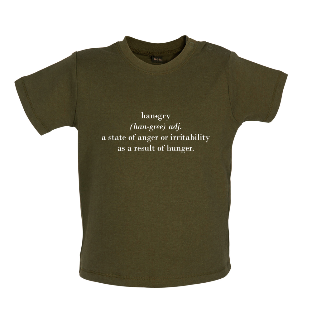 Hangry  Definition Baby T Shirt
