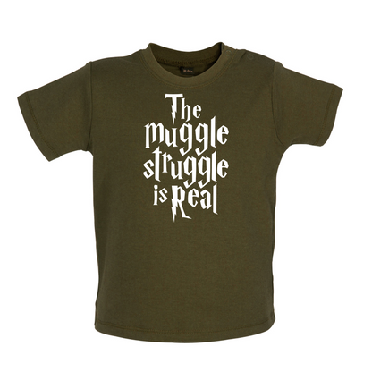 The Muggle Struggle Baby T Shirt