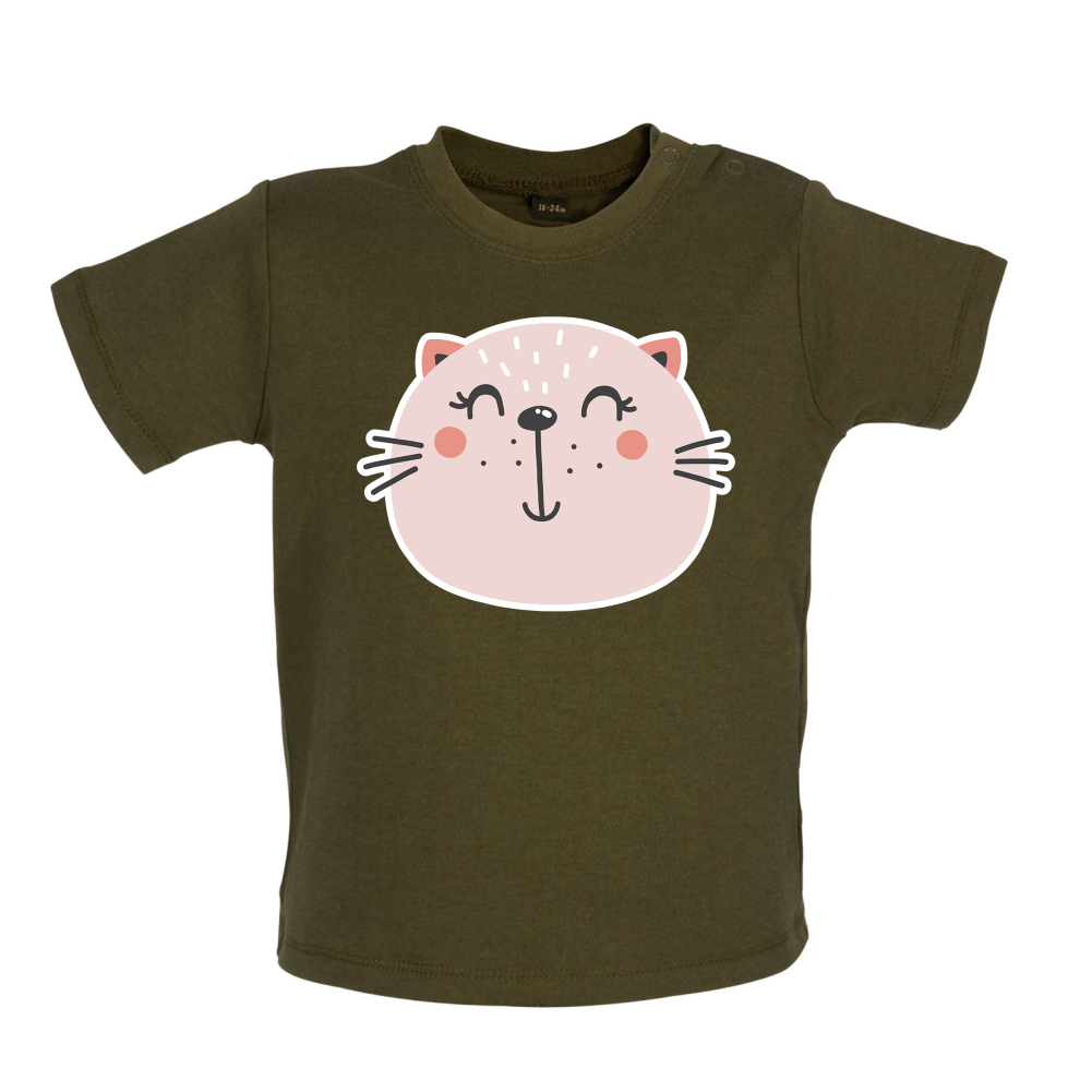 Smiley Face Cat T Shirt