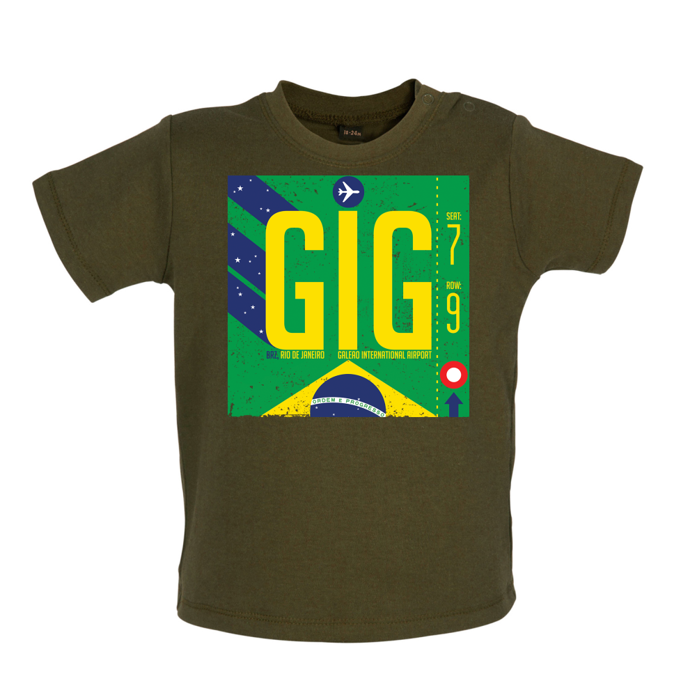Rio Airport Baby T Shirt
