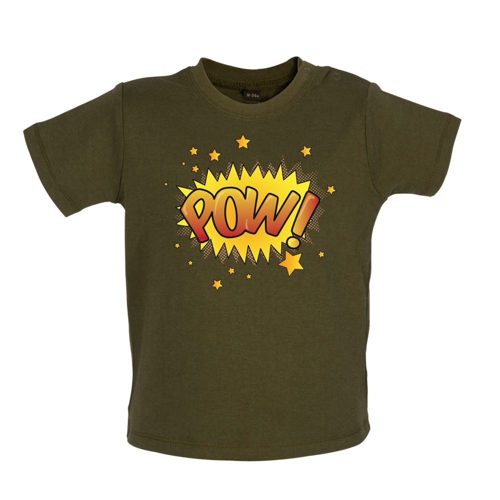 Pow! Word Art Baby T Shirt