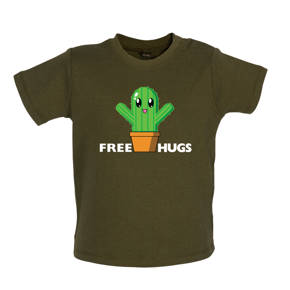 Free Cactus Hugs Baby T Shirt