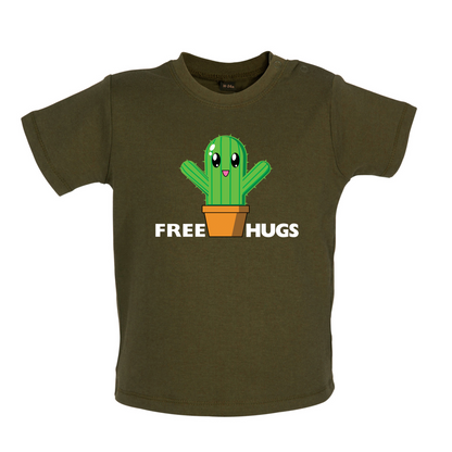 Free Cactus Hugs Baby T Shirt