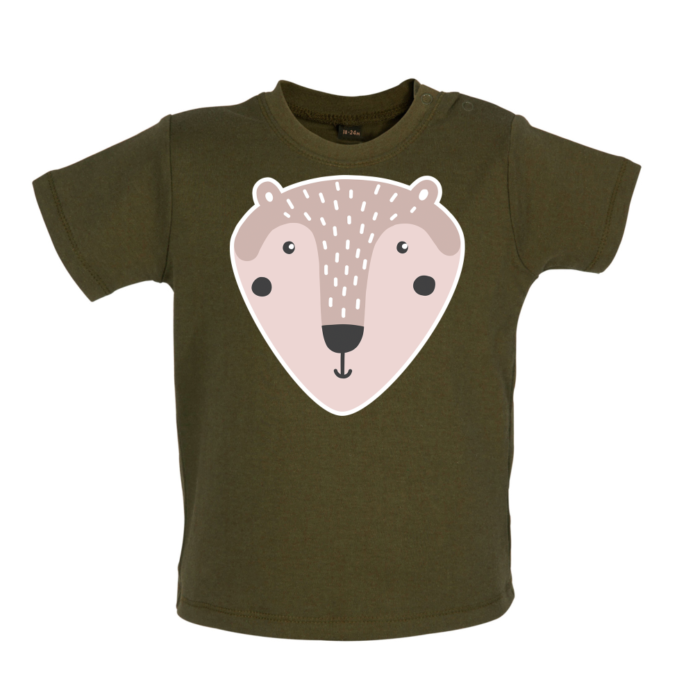 Smiley Face Mr Bear Baby T Shirt