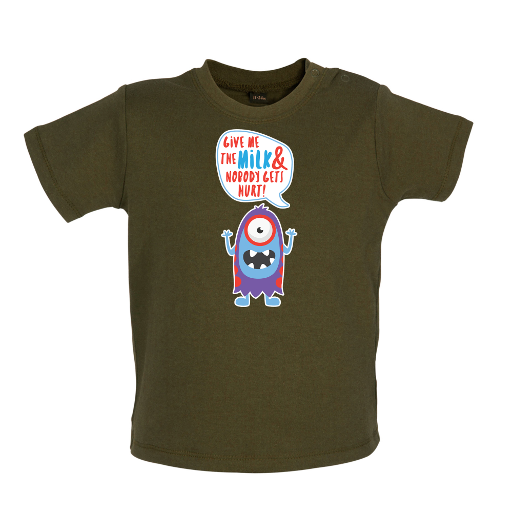 Give Me The Milk Baby T Shirt