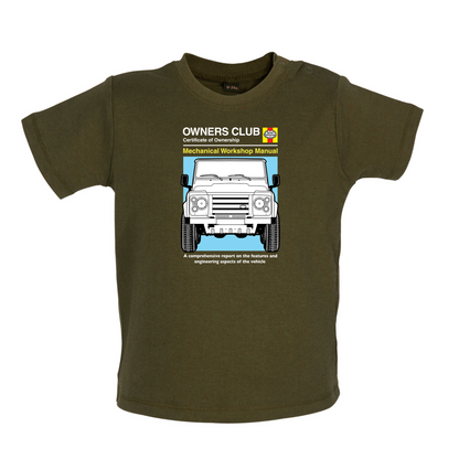 Car Owners Manual Land Rover Baby T Shirt