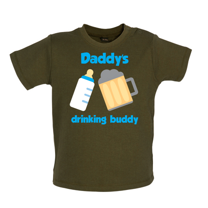 Daddy's Drinking Buddy Baby T Shirt