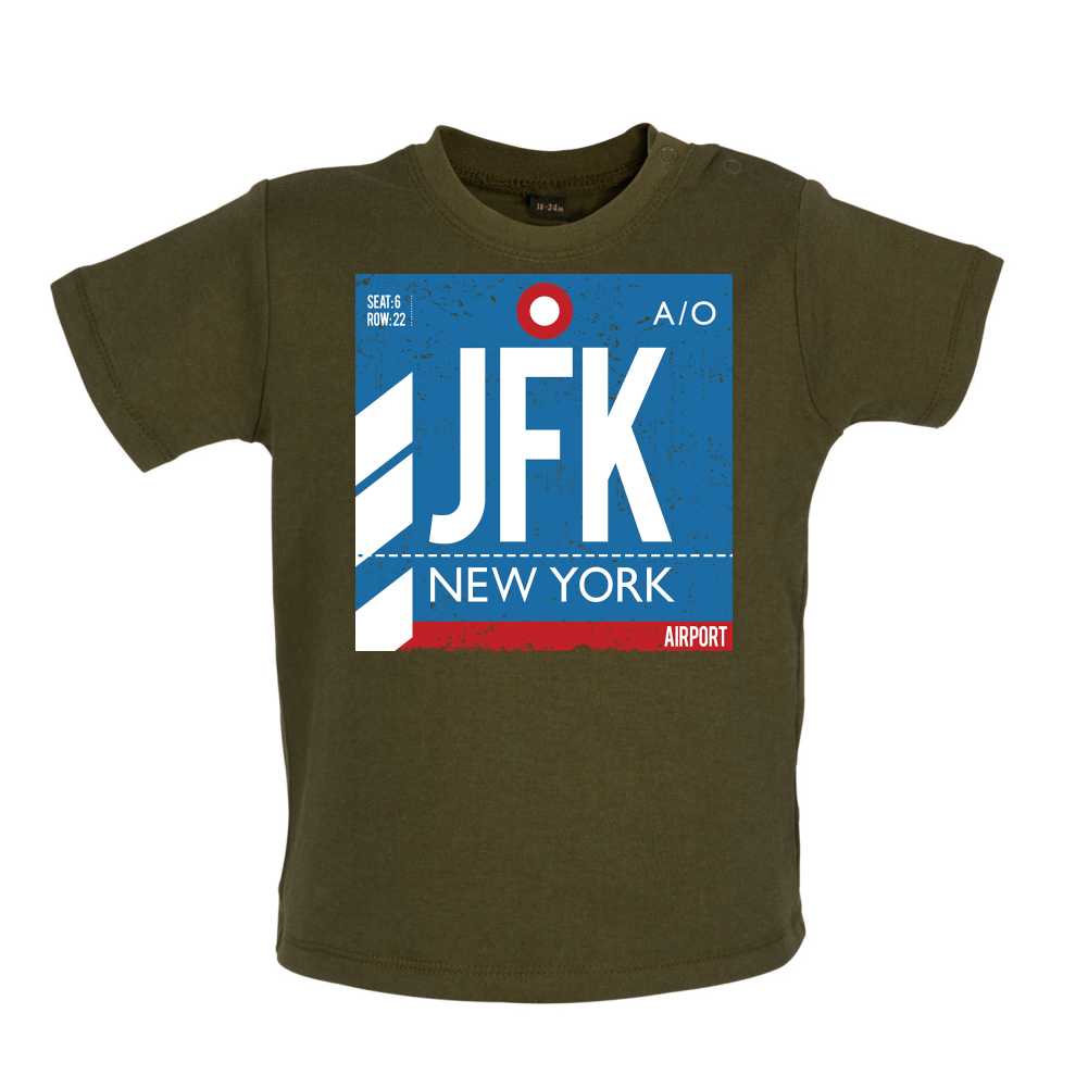 New York Airport Baby T Shirt