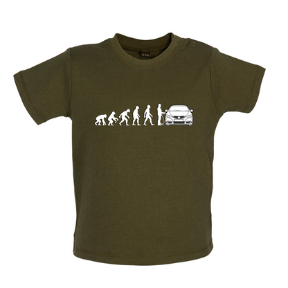 Evolution of Man Civic Driver Baby T Shirt