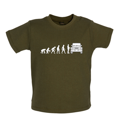Evolution of Man JK Driver Baby T Shirt