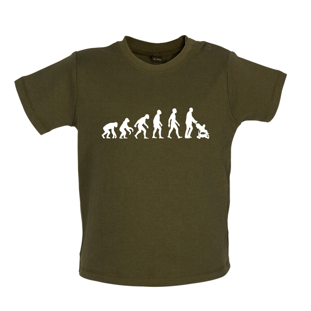 Evolution Of Man Push Chair Baby T Shirt